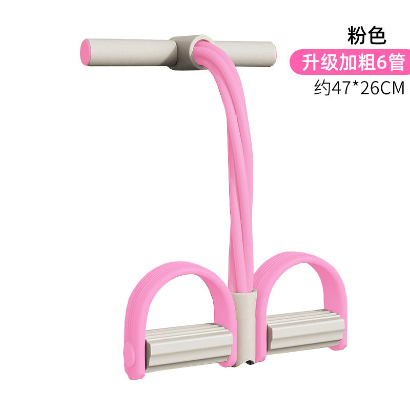 Factory direct sales 4-tube pedal tensioner, sit-ups, abdominal tightening, tension rope, yoga tension belt, fitness aid