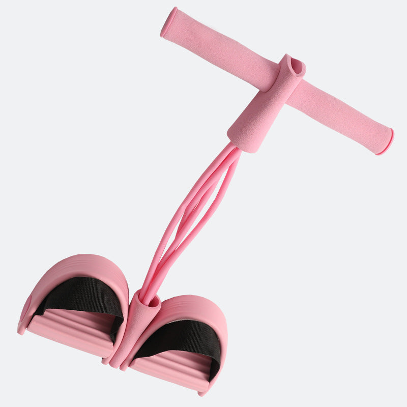 Factory direct sales 4-tube pedal tensioner, sit-ups, abdominal tightening, tension rope, yoga tension belt, fitness aid