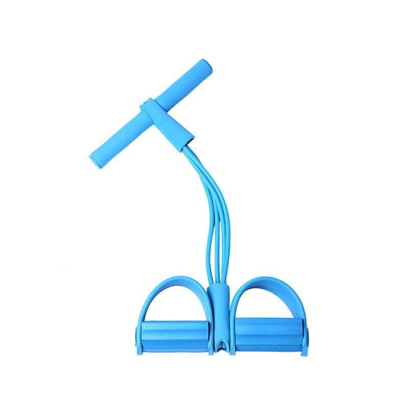 Factory direct sales 4-tube pedal tensioner, sit-ups, abdominal tightening, tension rope, yoga tension belt, fitness aid
