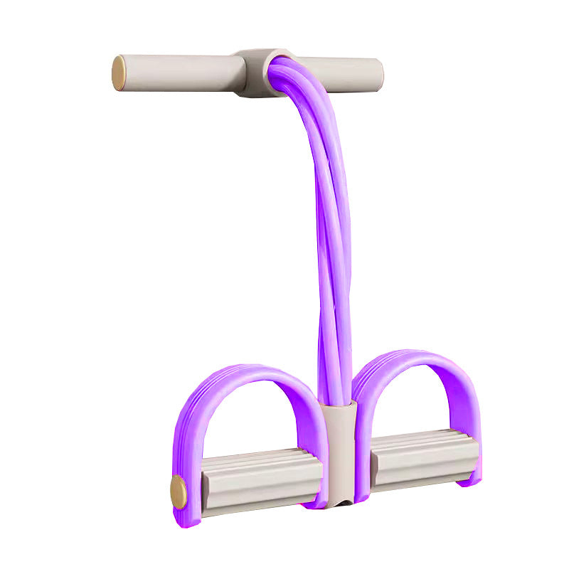 Factory direct sales 4-tube pedal tensioner, sit-ups, abdominal tightening, tension rope, yoga tension belt, fitness aid