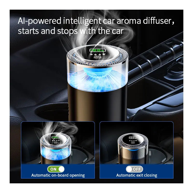Automatic Smart Mini High-End Car Aromatherapy Machine Waterless 10ml Decoration Relaxation Portable Electric for Hotels