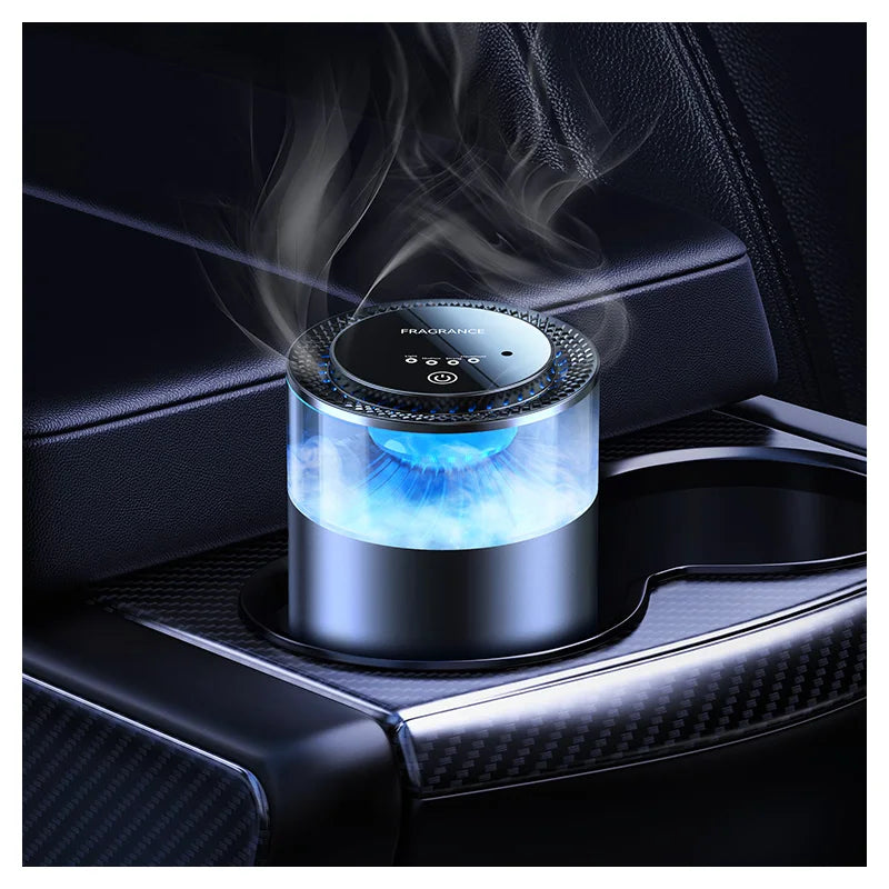Smart USB Waterless Ultrasonic Car Diffuser Mini Portable Air Humidifier & Purifier Colorful LED Light Household & Hotel Use