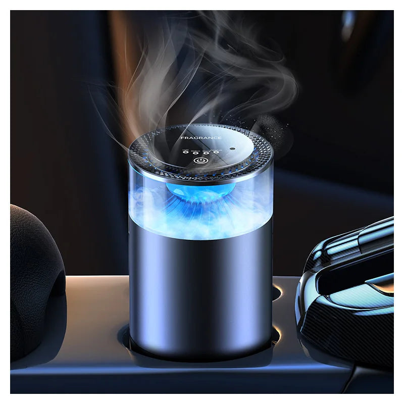 Smart USB Waterless Ultrasonic Car Diffuser Mini Portable Air Humidifier & Purifier Colorful LED Light Household & Hotel Use