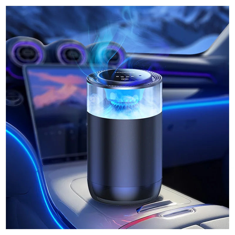Smart USB Waterless Ultrasonic Car Diffuser Mini Portable Air Humidifier & Purifier Colorful LED Light Household & Hotel Use