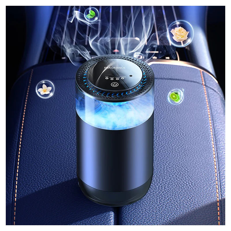 Smart USB Waterless Ultrasonic Car Diffuser Mini Portable Air Humidifier & Purifier Colorful LED Light Household & Hotel Use