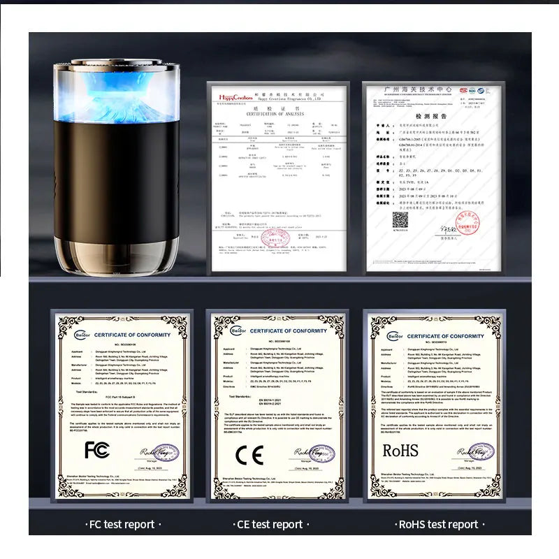 Automatic Smart Mini High-End Car Aromatherapy Machine Waterless 10ml Decoration Relaxation Portable Electric for Hotels