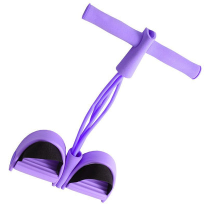 Factory direct sales 4-tube pedal tensioner, sit-ups, abdominal tightening, tension rope, yoga tension belt, fitness aid