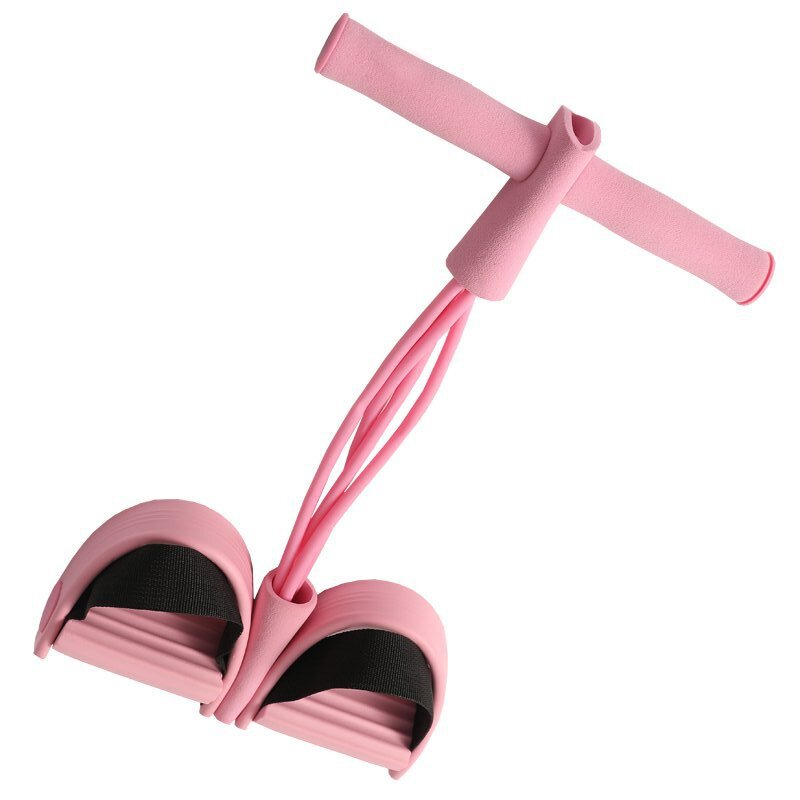 Factory direct sales 4-tube pedal tensioner, sit-ups, abdominal tightening, tension rope, yoga tension belt, fitness aid