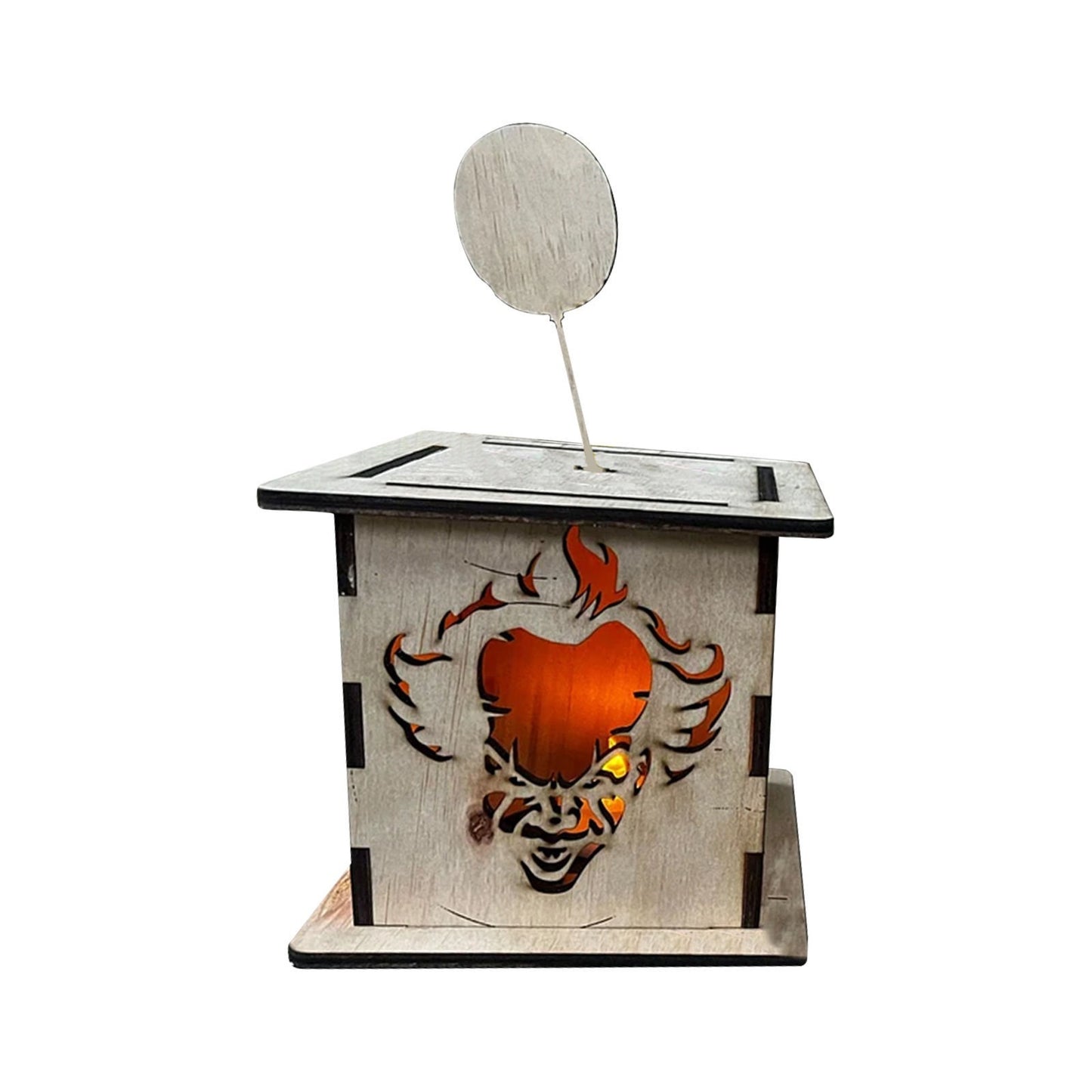 Wooden lantern ornaments Halloween horror character wooden lanterns can be used for Halloween party decorations