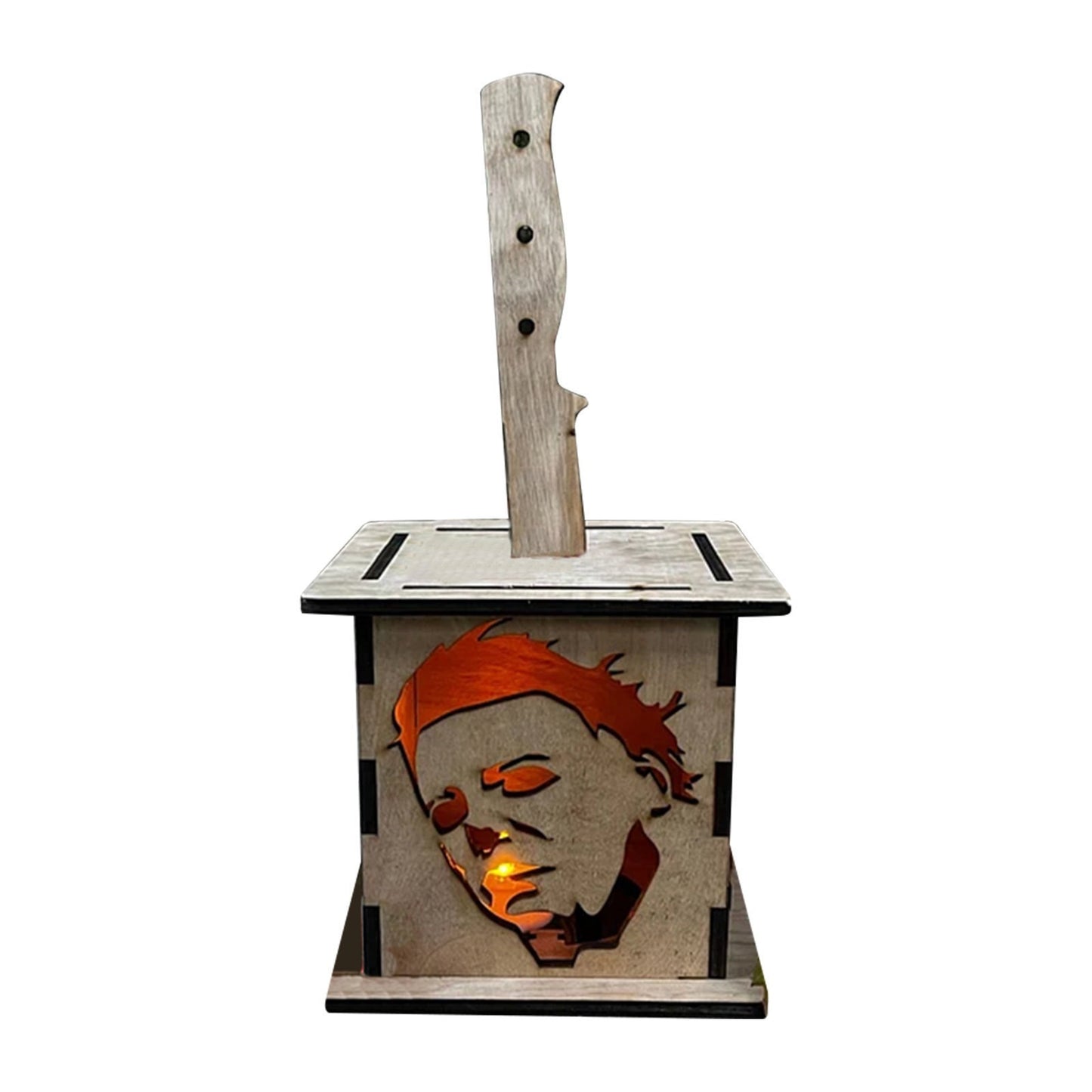 Wooden lantern ornaments Halloween horror character wooden lanterns can be used for Halloween party decorations
