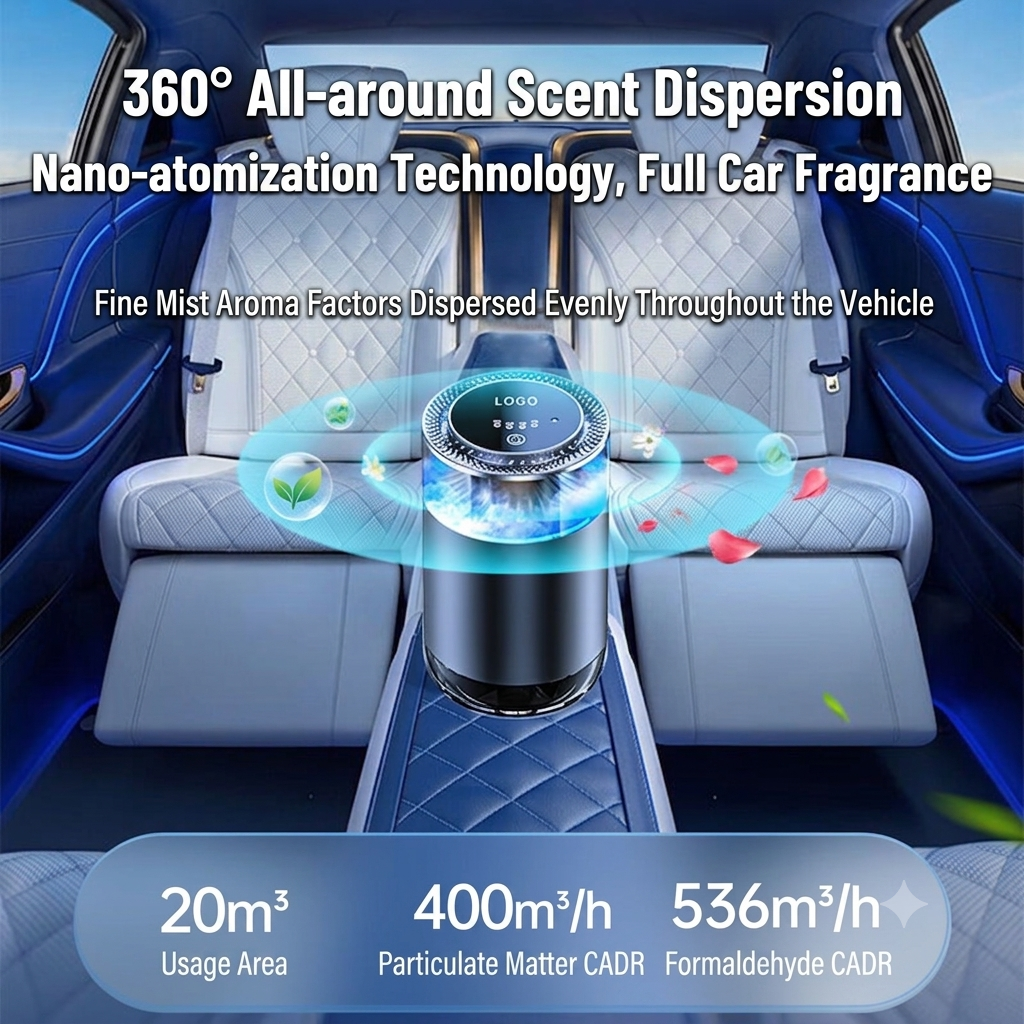 New Fog Landscape Car Aroma Diffuser Auto Decor